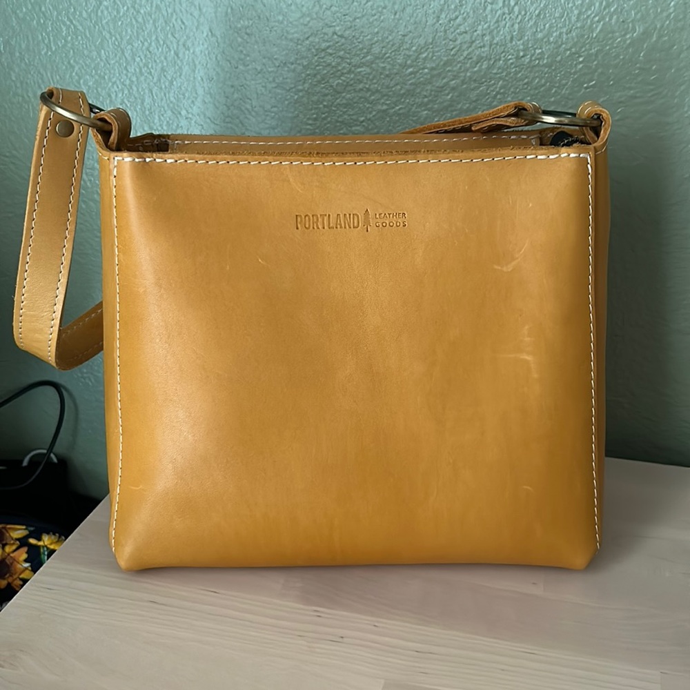 Portland Leather Goods Sunflower Triangle Bag